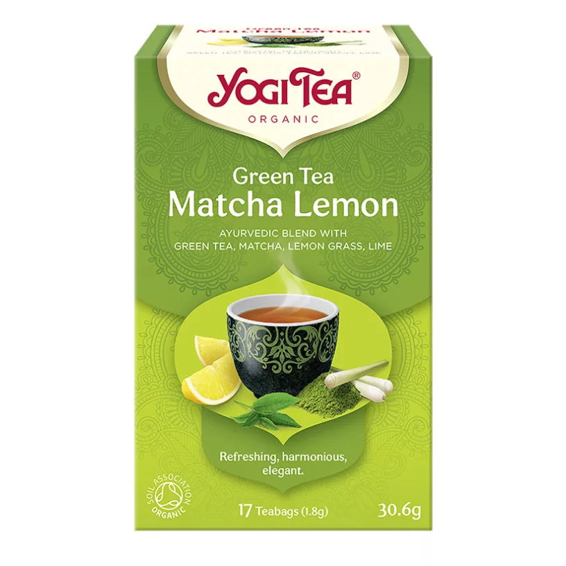 YOGI TEA BIO ZÖLD TEA MATCHA-CITROM 17X1,8G YOGI GREEN TEA MATCHA LEMON