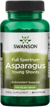 SWANSON ASPARAGUS 400MG FULL SPECTRUM SPÁRGACSÍRA KIVONAT 60 KAPSZULA