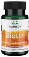 SWANSON BIOTIN 5000MCG 100 KAPSZULA