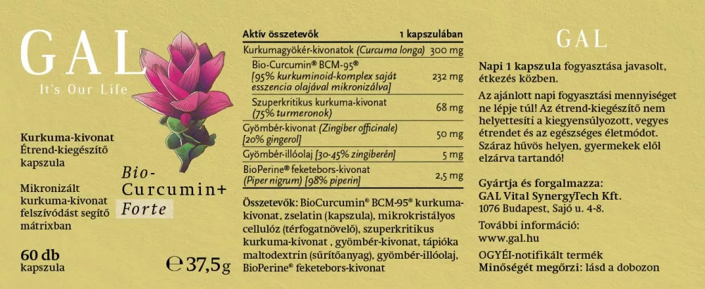 GAL Biocurcumin+ Forte