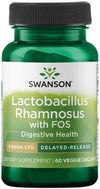 SWANSON LACTOBACILLUS RHAMNOSUS WITH FOS - FRUKTO-OLIGOSZACHARID 60 KAPSZULA